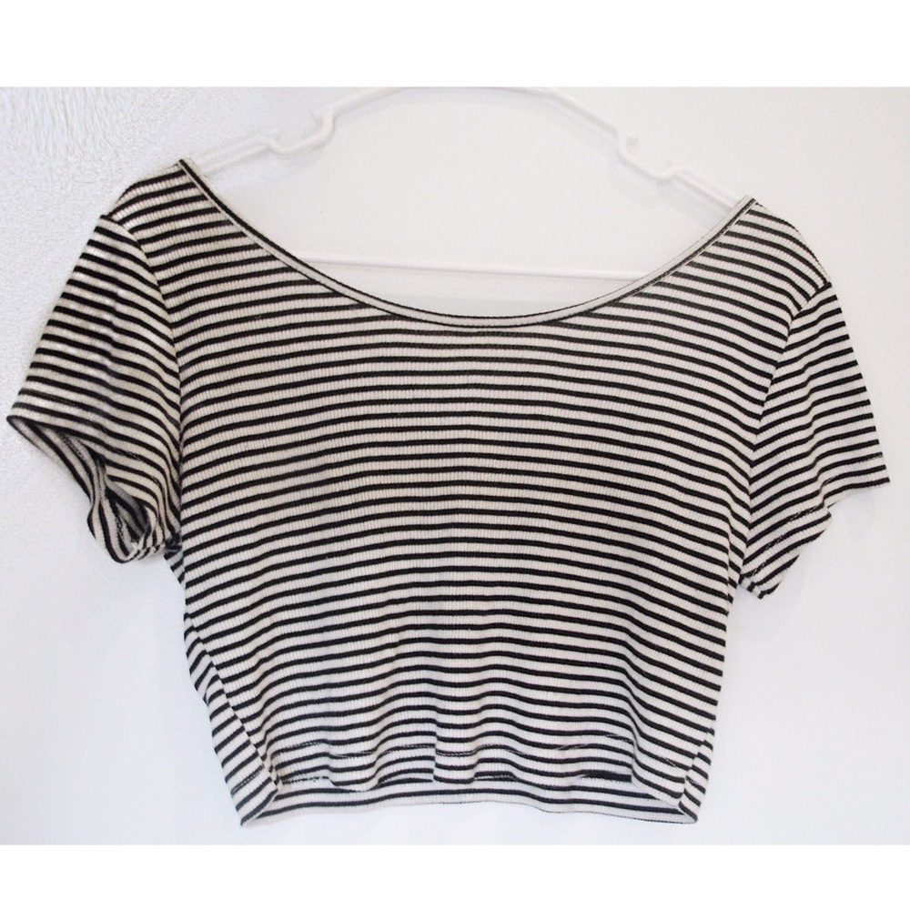 💋Striped cropped top💋