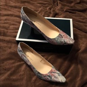 Multi Colored Snakeskin Design Heels