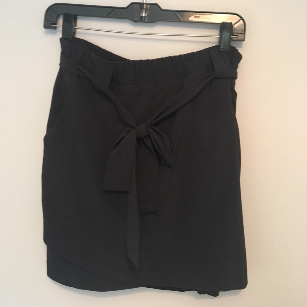 Black skirt with built in shorts