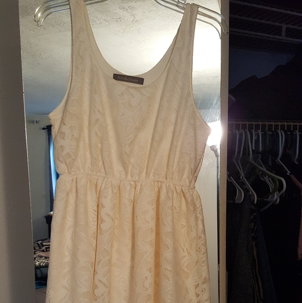 Bone white dress