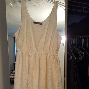Bone white dress