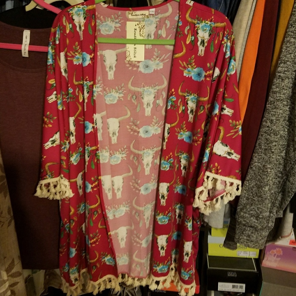 Bull skull kimono