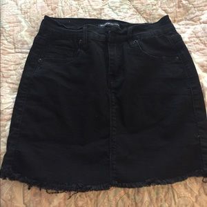 Black jean skirt