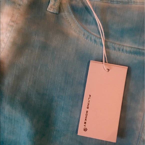 NWT Flying Monkey Blue/White Fade Jeans Sz 29 - Picture 4 of 5