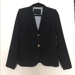 J. Crew Black Schoolboy Blazer