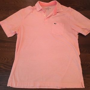 Vineyard vines pink polo size medium