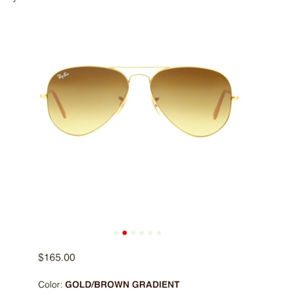 💢SOLD💢Ray-Ban Golden Gradient Aviator Sunglasses - Picture 2 of 2