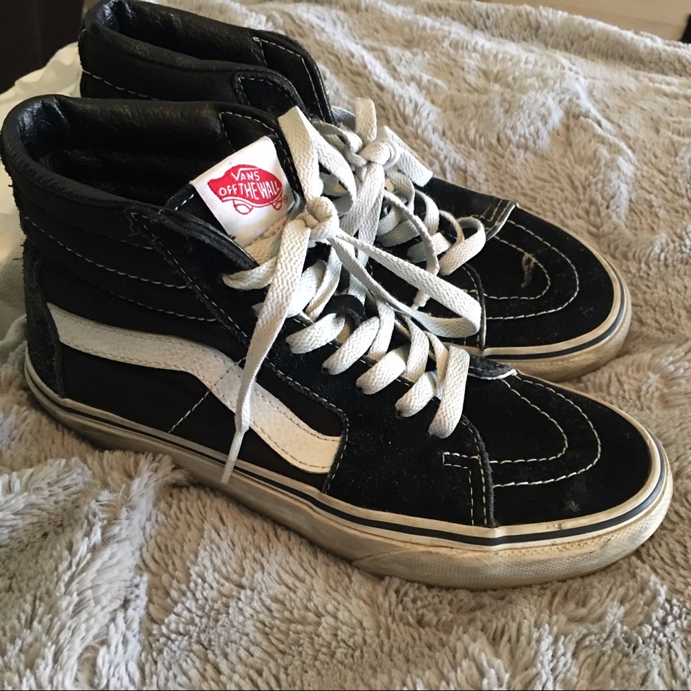 sk8 high vans high top black