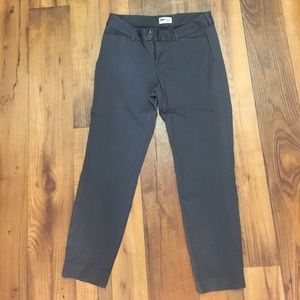 Pixie Chino Crops size 8 Grey