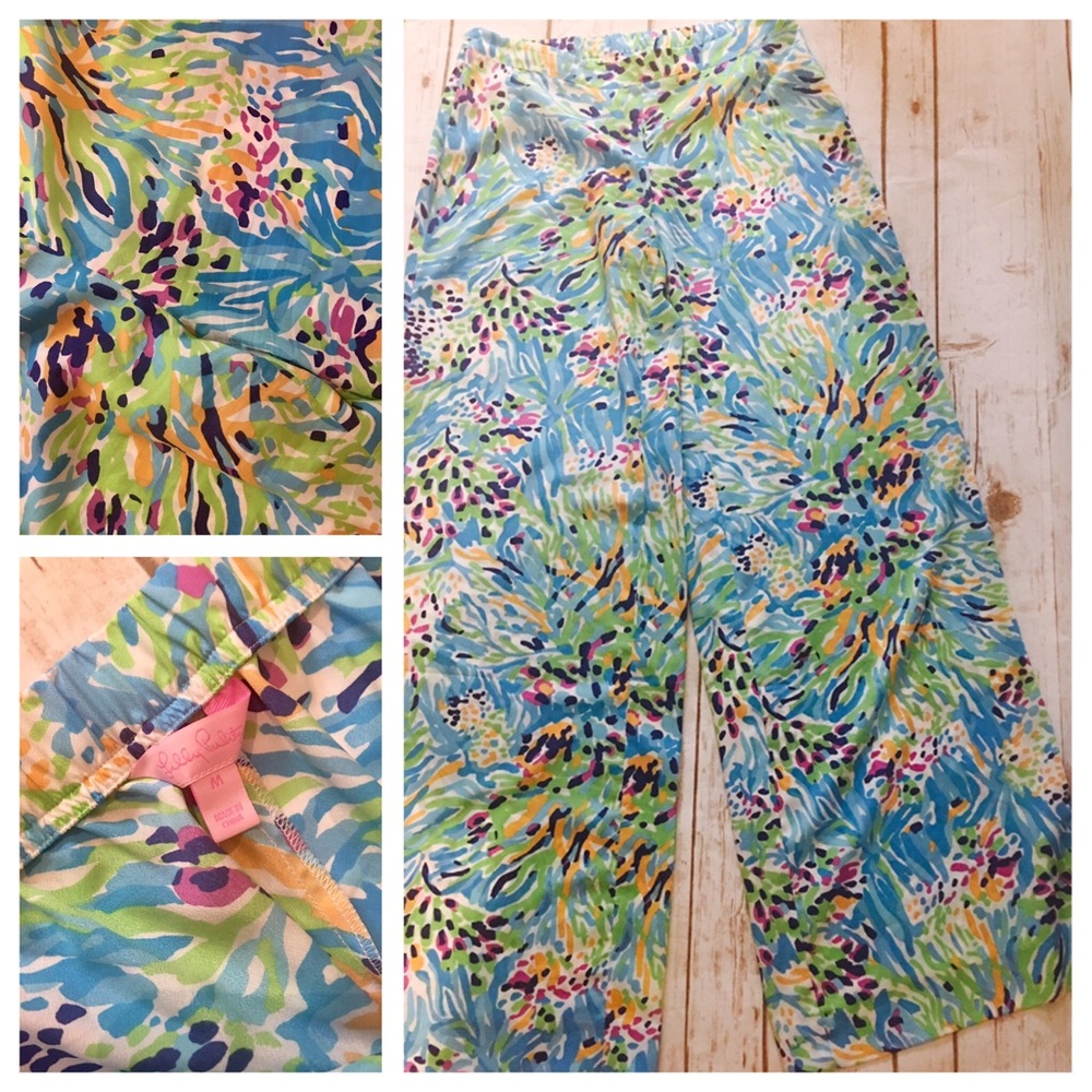 Beautiful Lilly Pulitzer Palazzo Pants Sz M