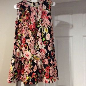 Drop waist floral dress