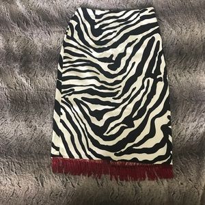 Hugo Buscati collection zebra pencil skirt