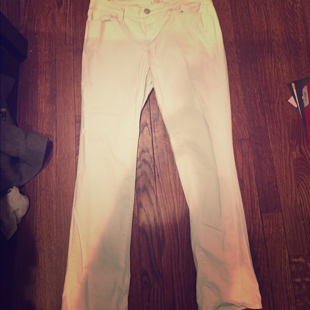 Ann Taylor Loft mint straight leg pants