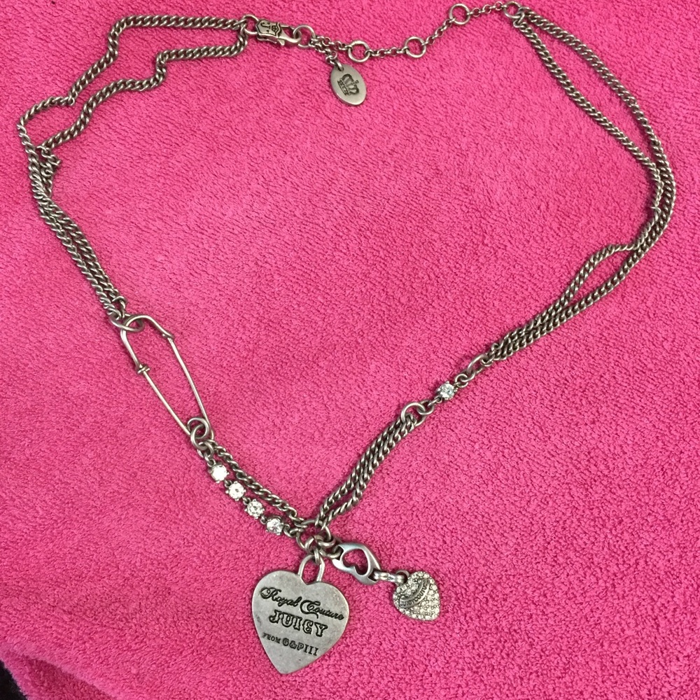 Juicy Couture heart pendant necklace