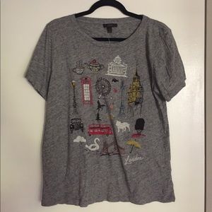 J. Crew London Destination Art T-Shirt