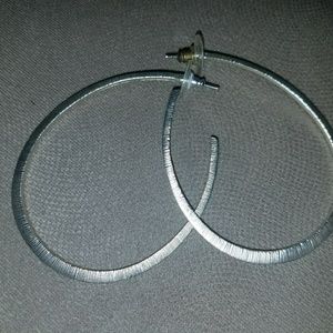 Oversized Silver Earrings