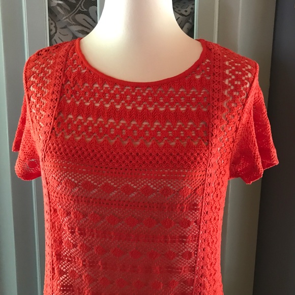 LUCKY Brand Blouse w/Crocheted design. NEW w/Tags! - Picture 2 of 7