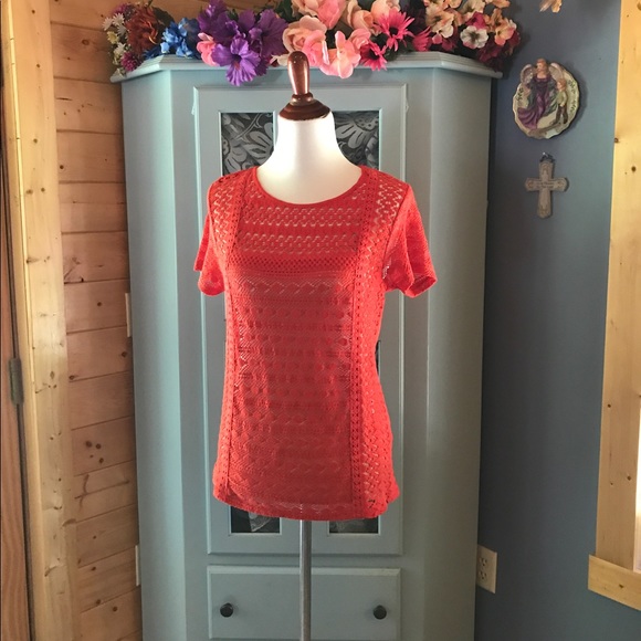 LUCKY Brand Blouse w/Crocheted design. NEW w/Tags! - Picture 3 of 7