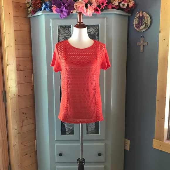 LUCKY Brand Blouse w/Crocheted design. NEW w/Tags! - Picture 5 of 7