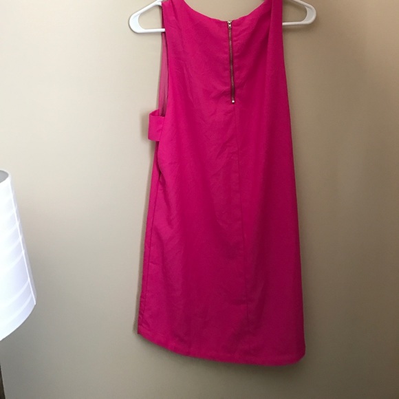 Pink dress with zip back and side cut outs - Picture 2 of 3