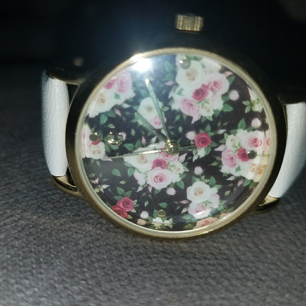 Floral Faced Watch