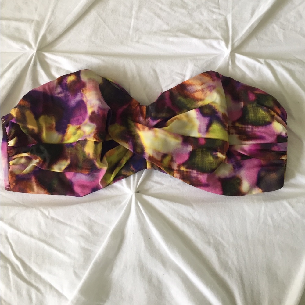 Multicolor Bandeaux Style Bikini Top