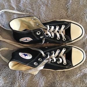 Black Unisex high top Converse