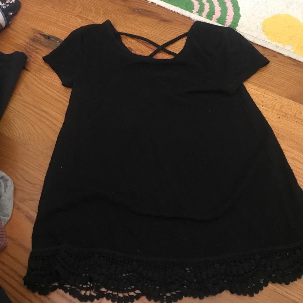 Black lace top