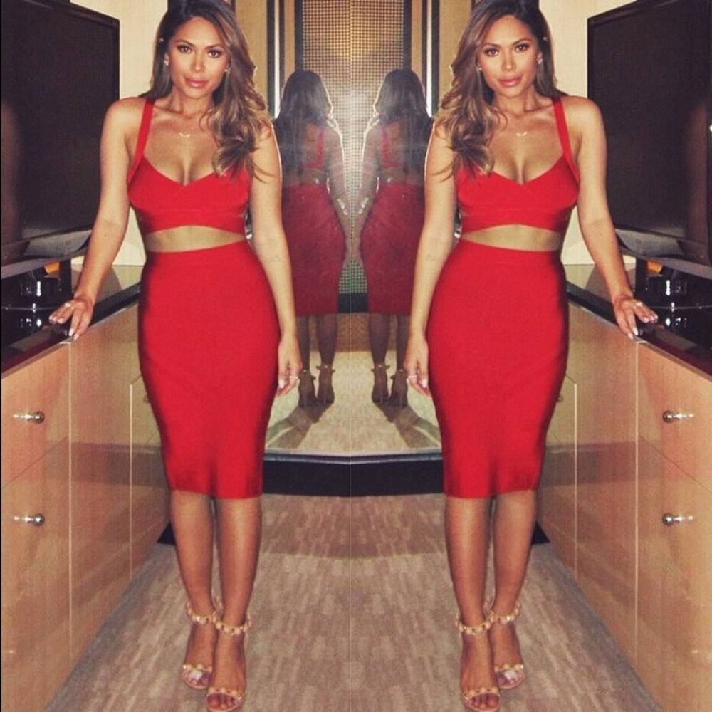 Just Enaj Cleopatra Femme Bandage Two Piece