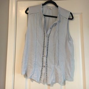Light blue blouse!:)