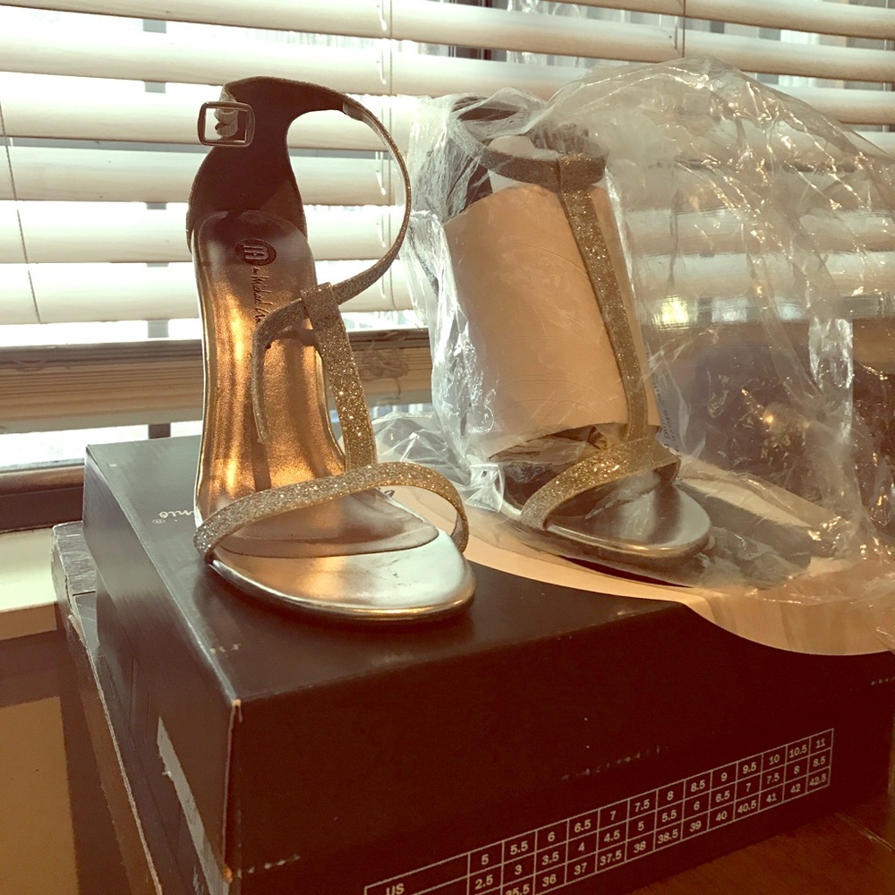 Brand new silver shoes