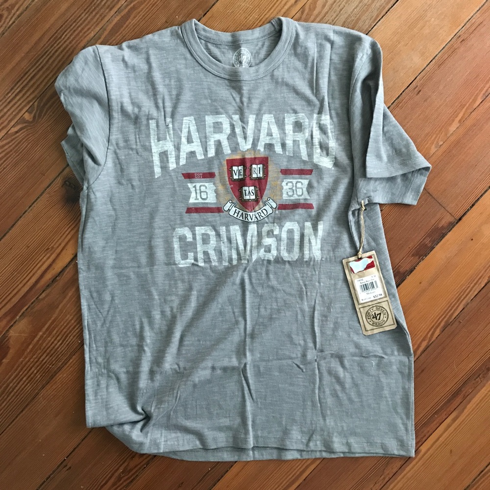 NWT Havard T-shirt - gray, medium