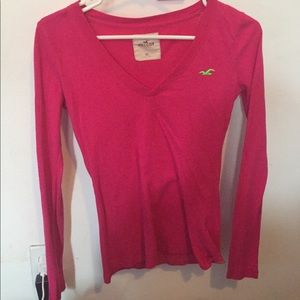 Long sleeve Pink Hollister Top