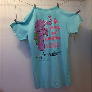 "Be strong and courageous" simply southern tee