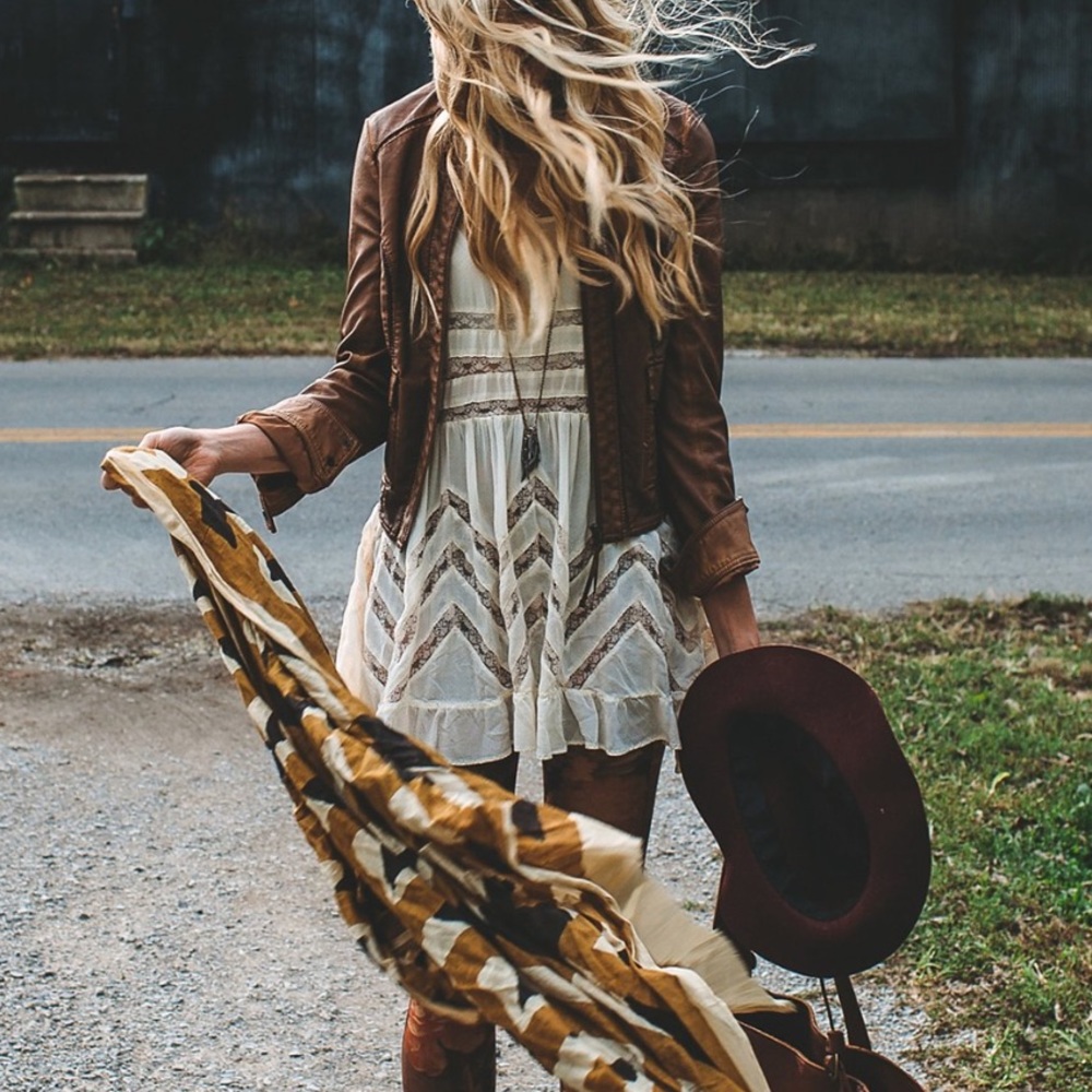 Free People Trapeze Slip in Cream