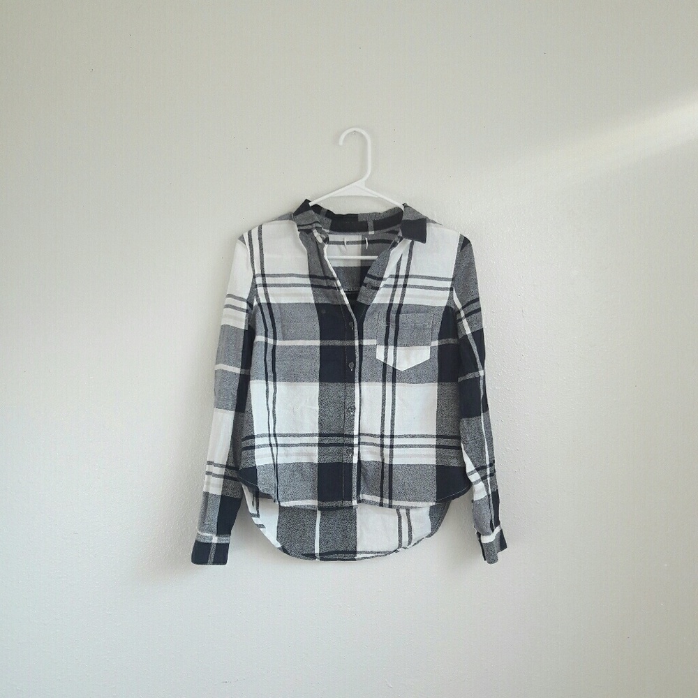 Plaid button down