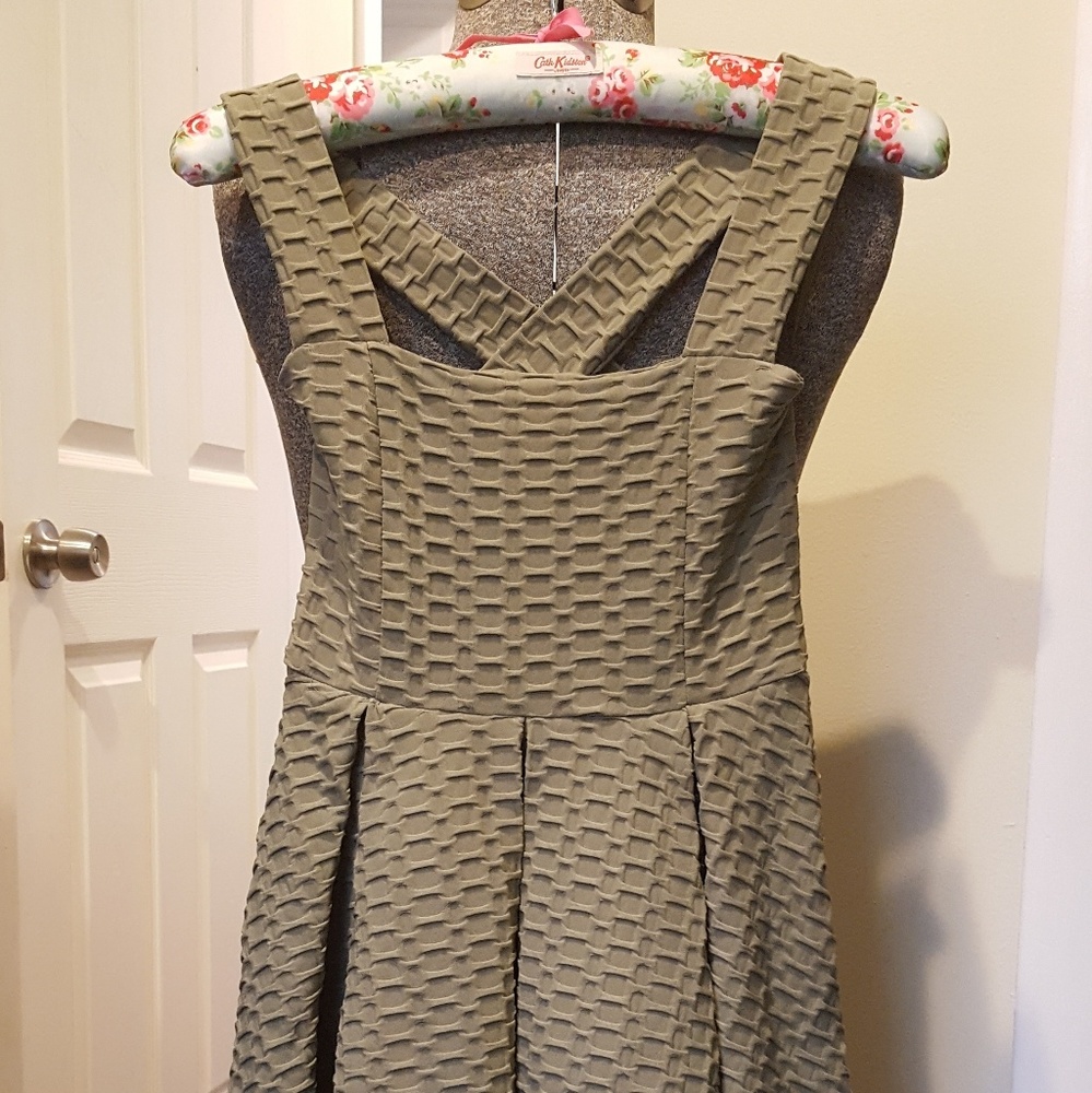 Miss Selfridge Olive Green Dress