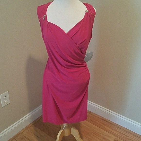 Pink jersey dress - Picture 1 of 4