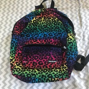 Rainbow Cheetah Yak Pak Backpack