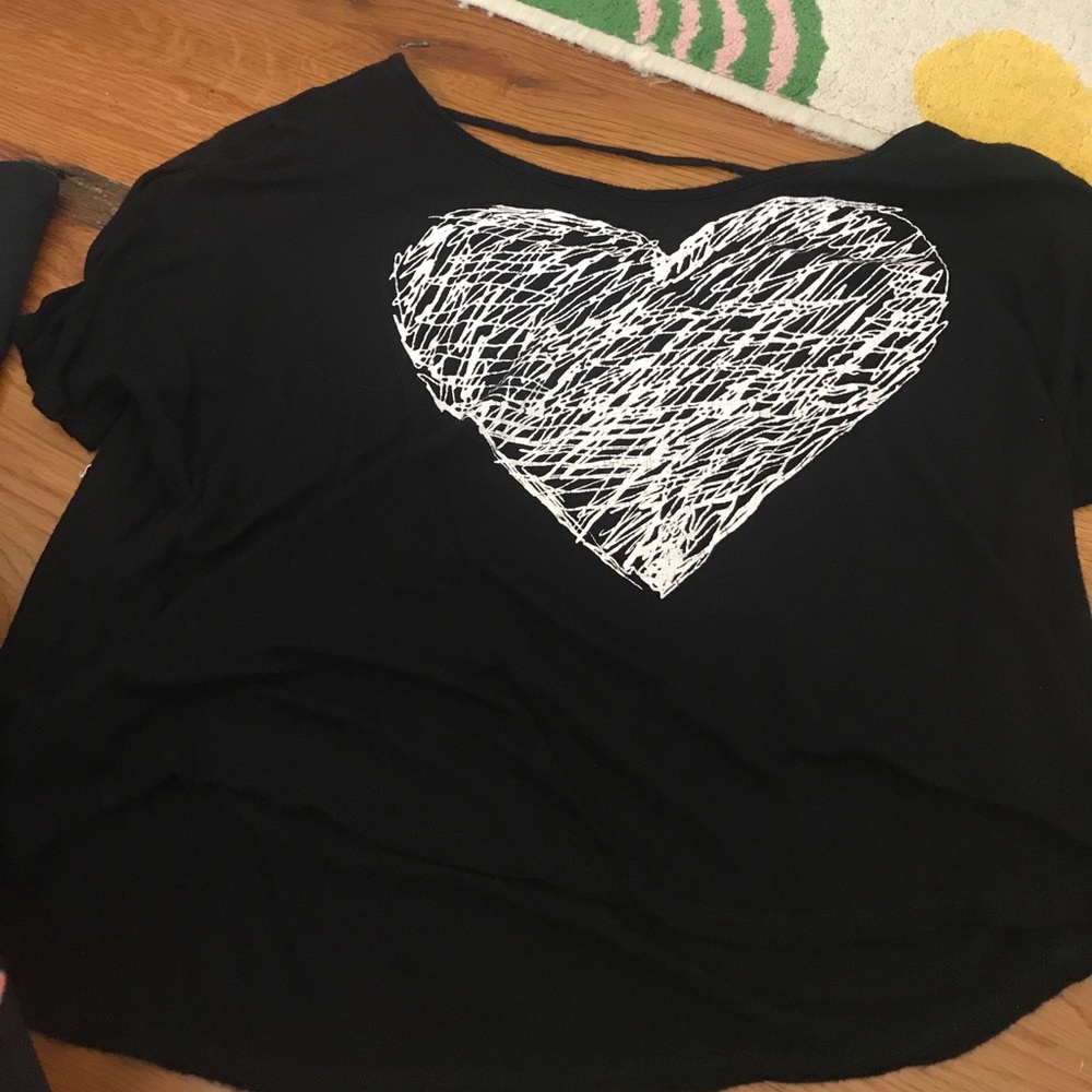 Black soft tshirt top