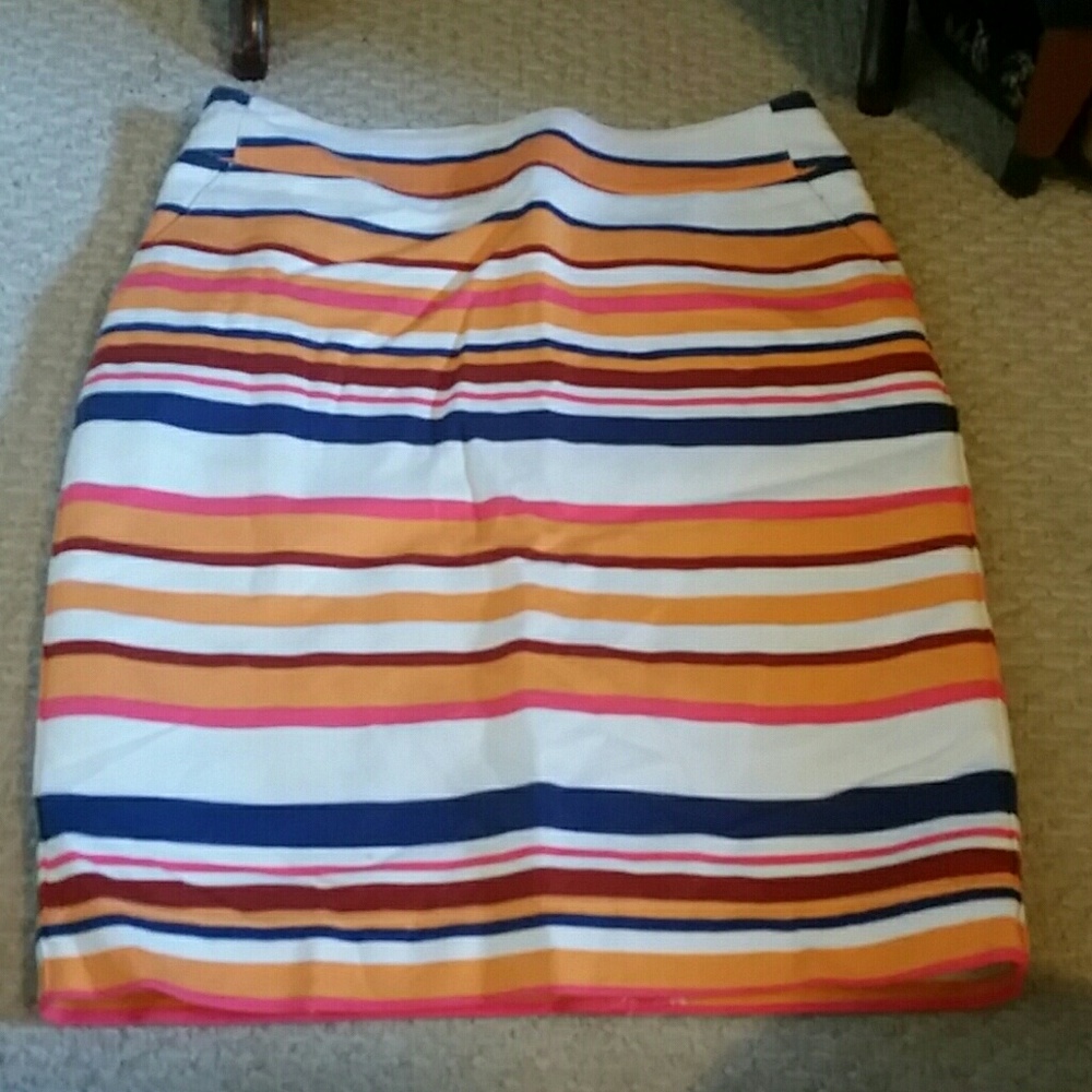 Stripped Pencil skirt