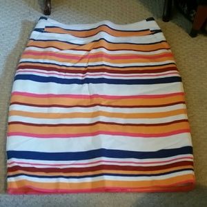 Stripped Pencil skirt