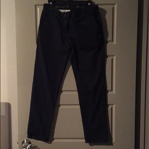 Gap Navy Khakis that go to the ankle