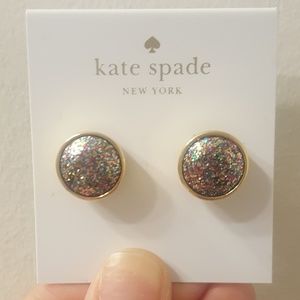 NWT Kate Spade Glitter Earrings