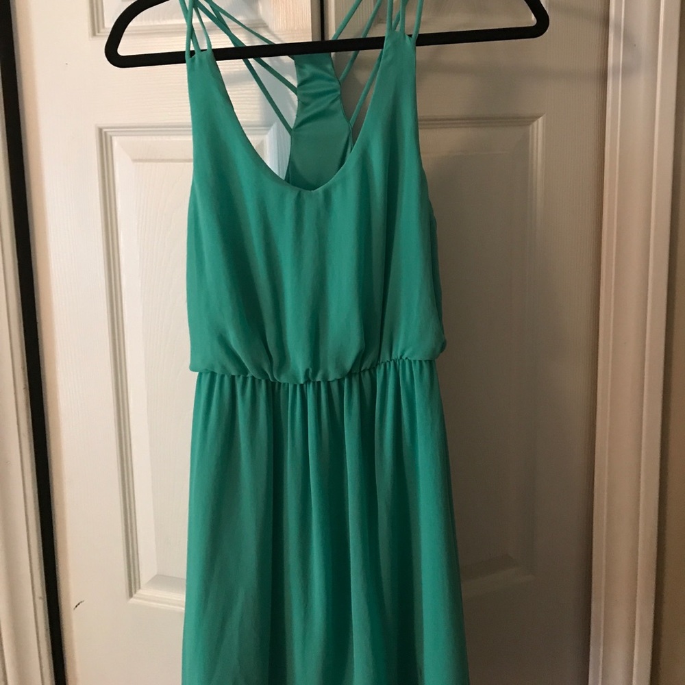 Sleeveless dress.  Great for dances, summer nights