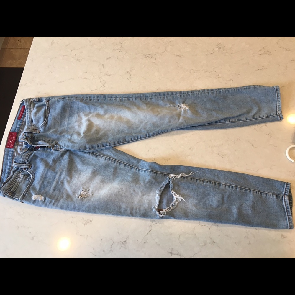 Lucky Sienna Cigarette Ripped Jeans