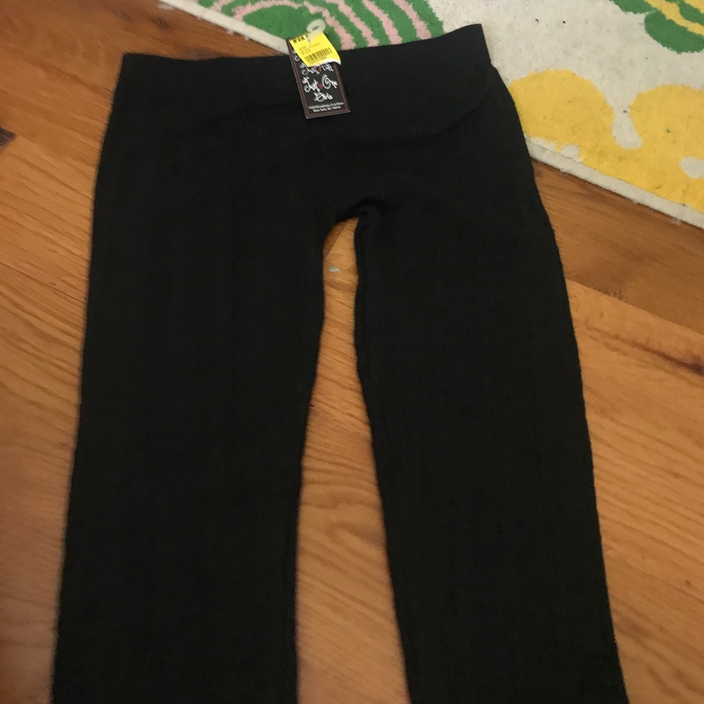 One size ribbed leggings