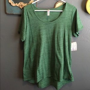 LuLaRoe Classic Tee, size L stunning green!