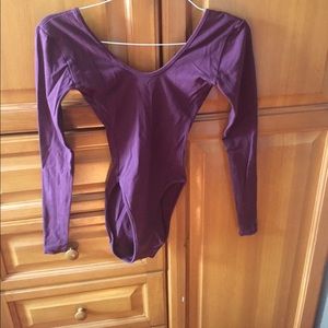 American Apparel Long Sleeve Low Back Leotard