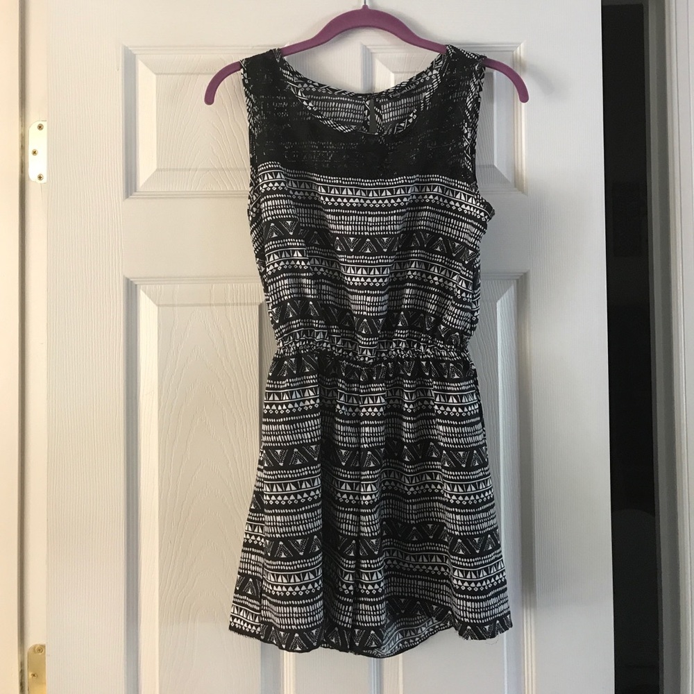 Black & White Romper